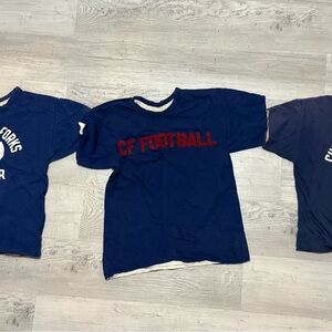 Lot 3 Vintage 1950s School shirts. Double lined, single seem sleeve.  Champion